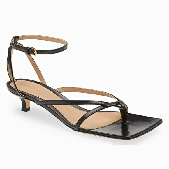 Bottega Veneta Women's Stretch Ankle Strap Kitten Heel Sandals Sz 36.5 MSRP $990 - Picture 1 of 11